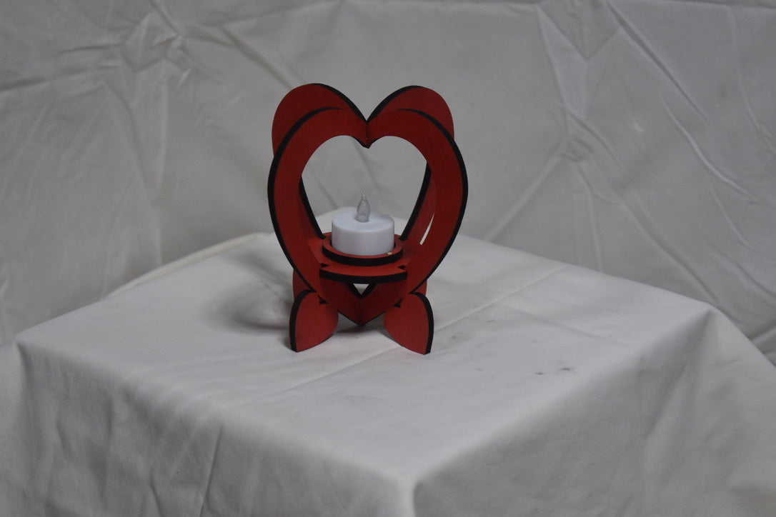 Heart tea light