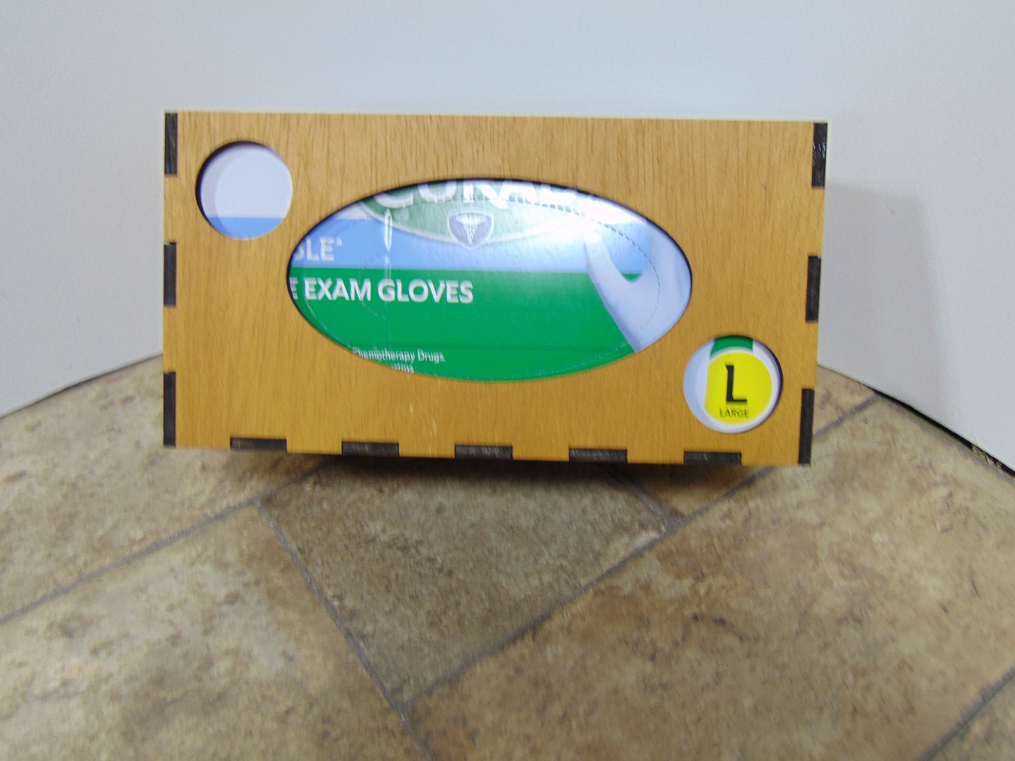 Single Loaded Glove Box Holder,Dispenser for 200 Count nitrile Exam Gloves for Wall Mount Box Only
