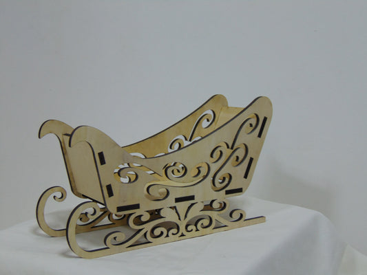 Santa sled candy dish