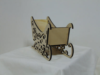 Santa sled candy dish