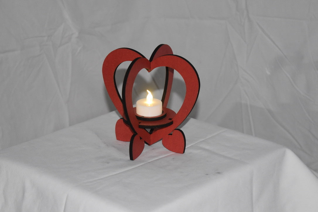 Heart tea light