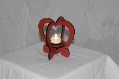 Heart tea light