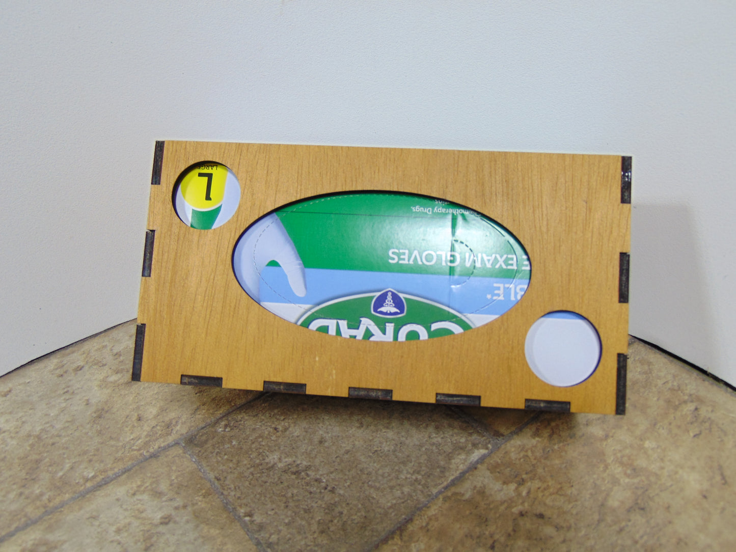 Single Loaded Glove Box Holder,Dispenser for 200 Count nitrile Exam Gloves for Wall Mount Box Only