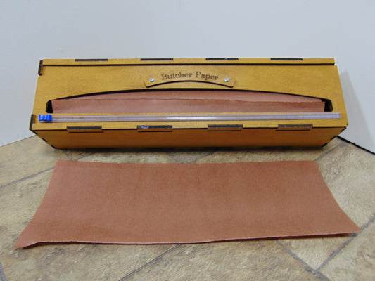 18 Inch Foil, Butcher, or Freezer Paper Dispenser with Slide Cutter,  Paper Roll Organizer for, Countertop, Wall-Mount, Drawer or Cabinet