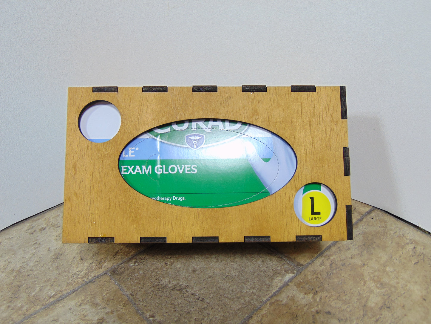 Single Loaded Glove Box Holder,Dispenser for 200 Count nitrile Exam Gloves for Wall Mount Box Only