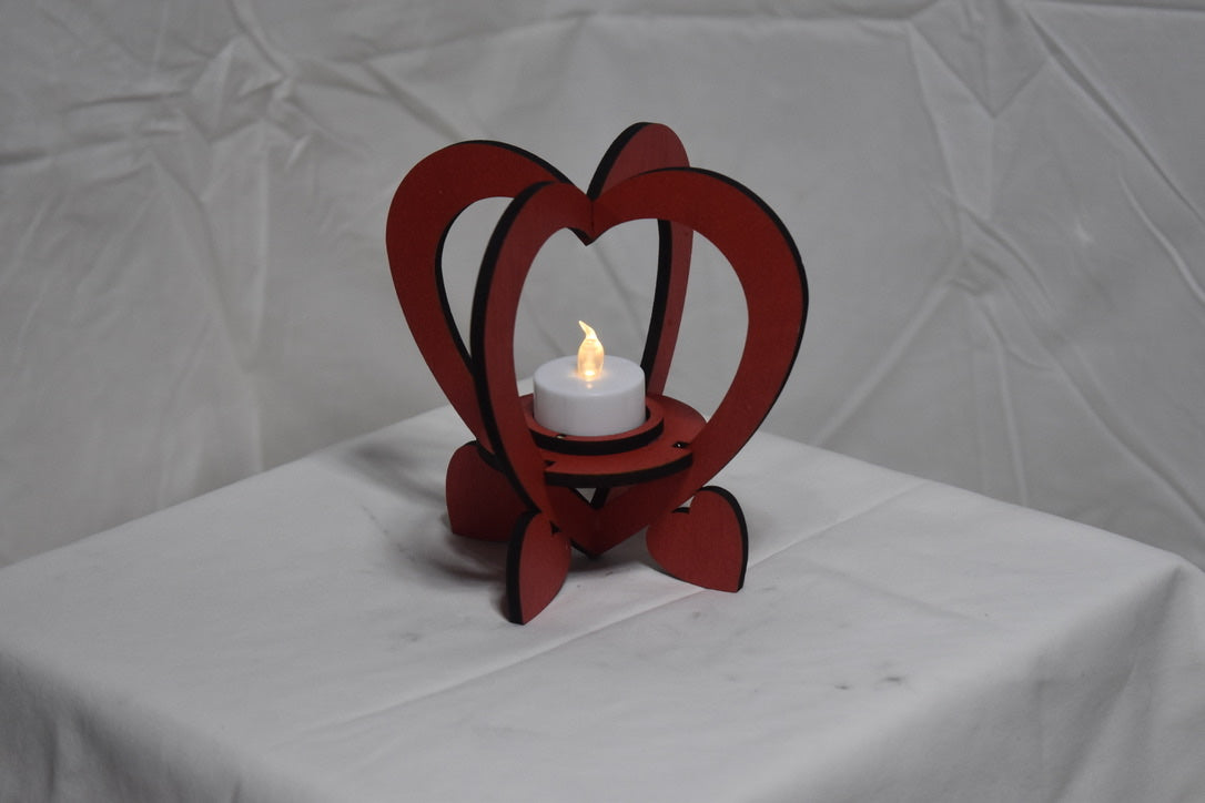 Heart tea light