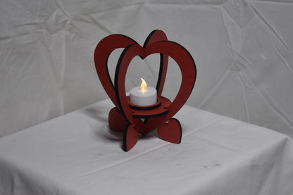 Heart tea light