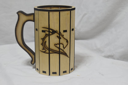 Wooden beer stein