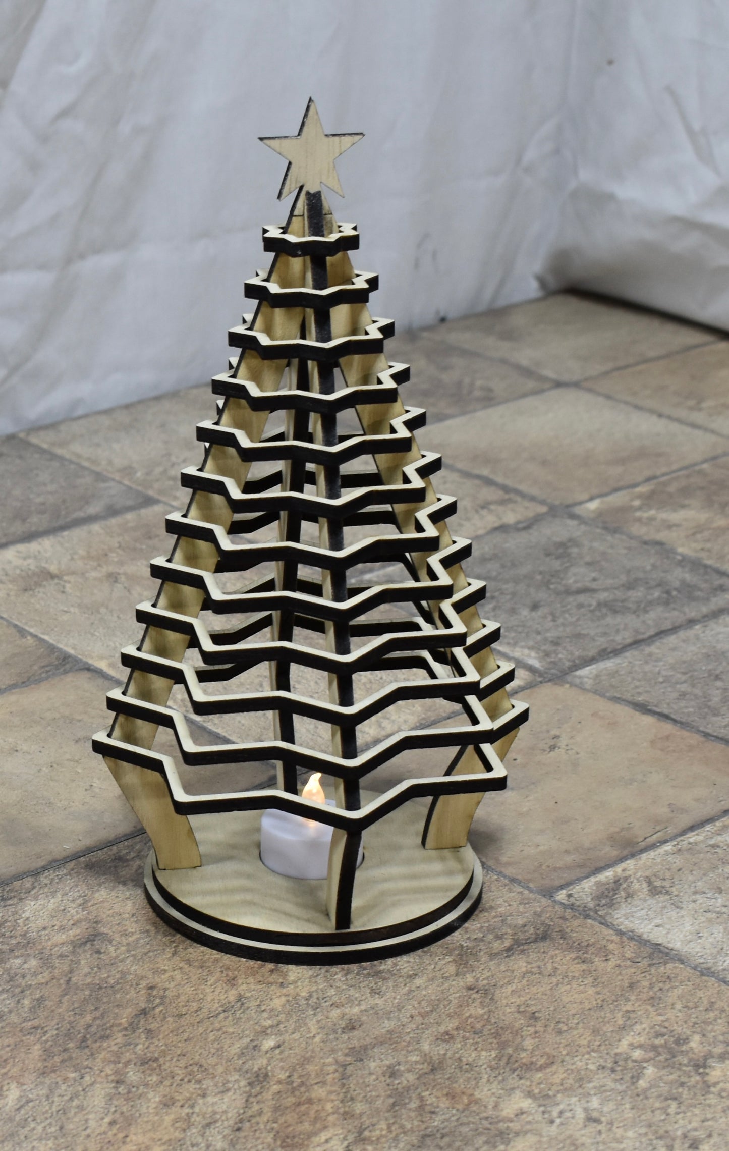 Tea light Christmas tree